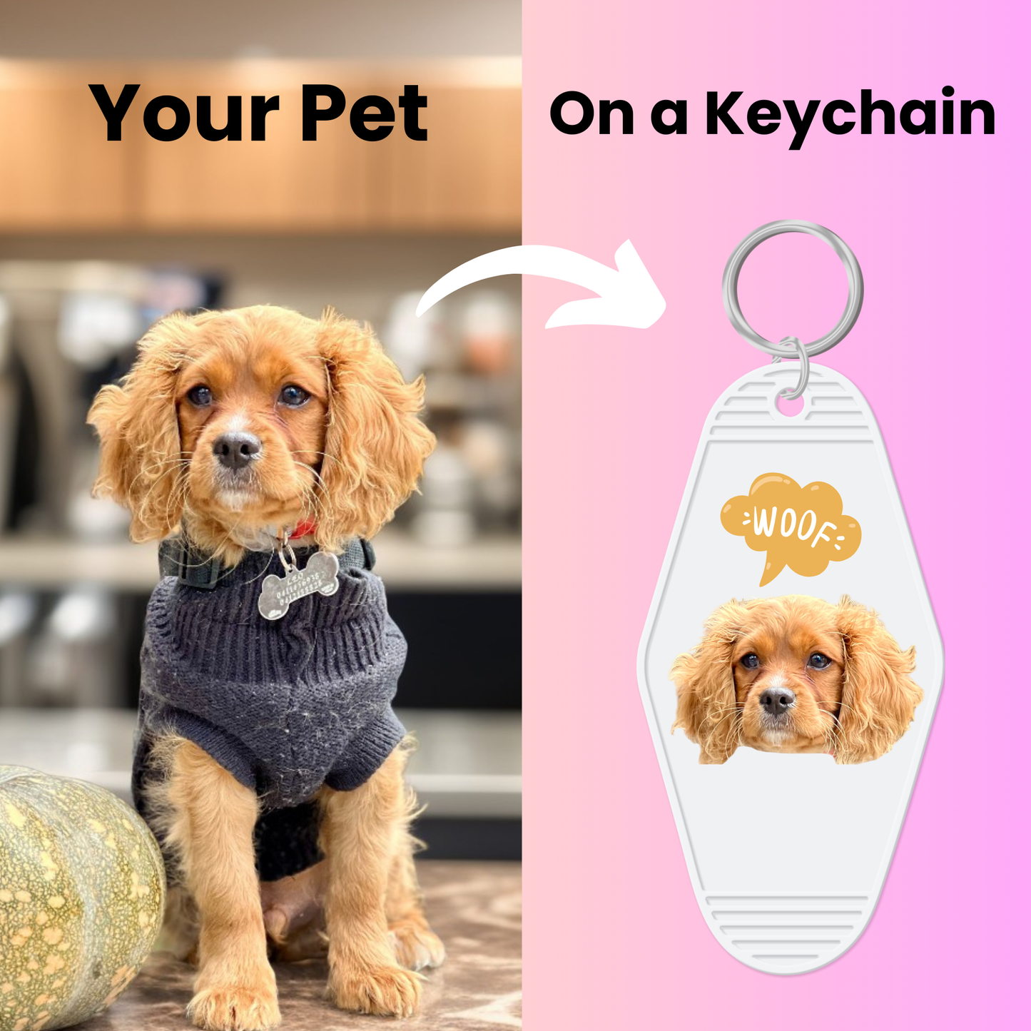 Your Pet’s Face on a Keychain