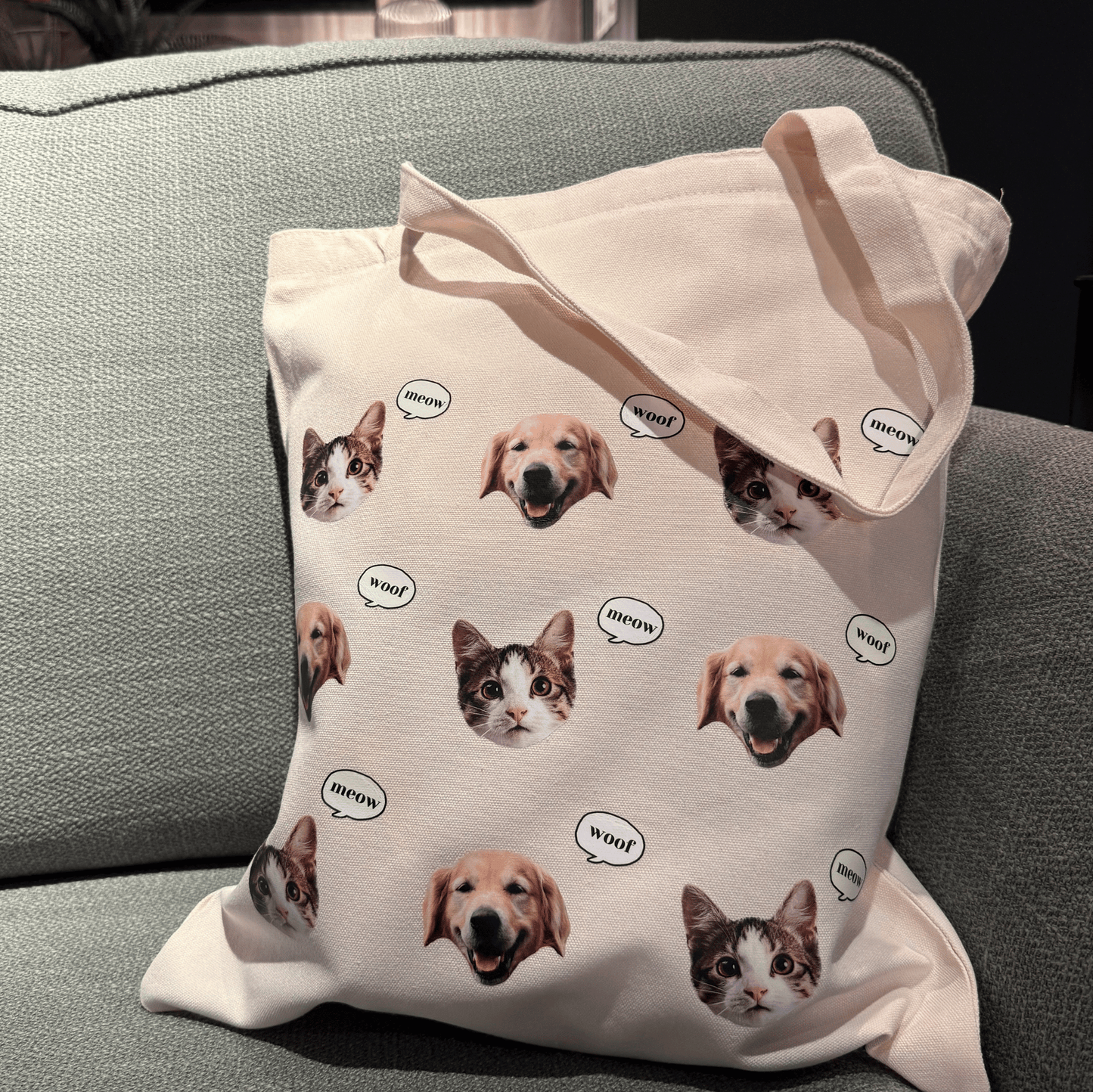 Personalised Pet face Tote