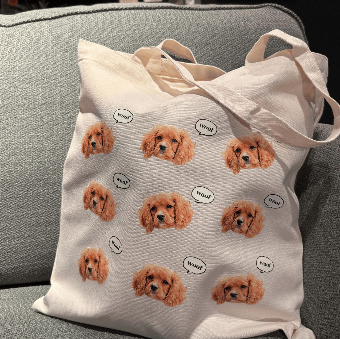 Personalised Pet face Tote