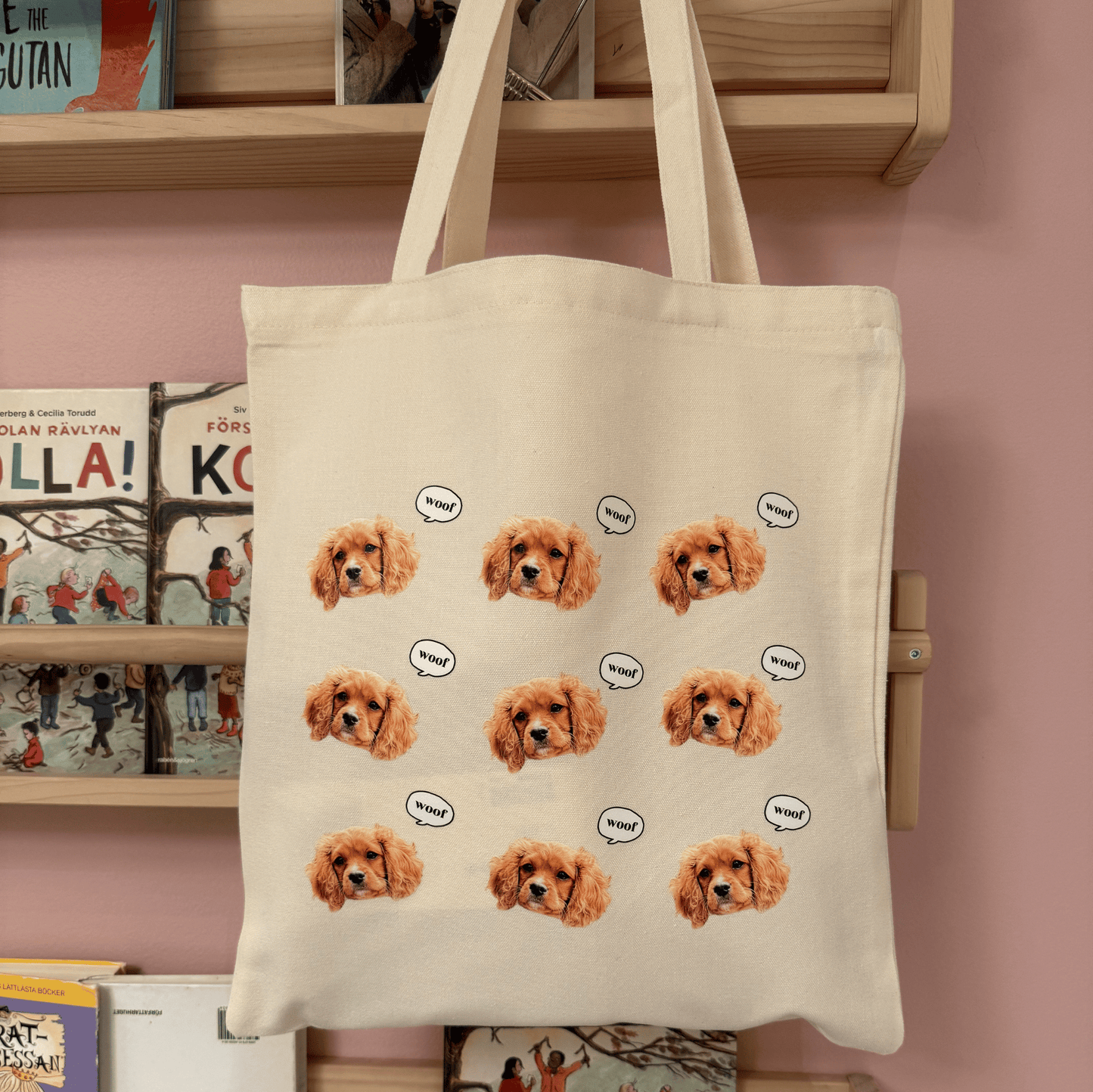Personalised Pet face Tote