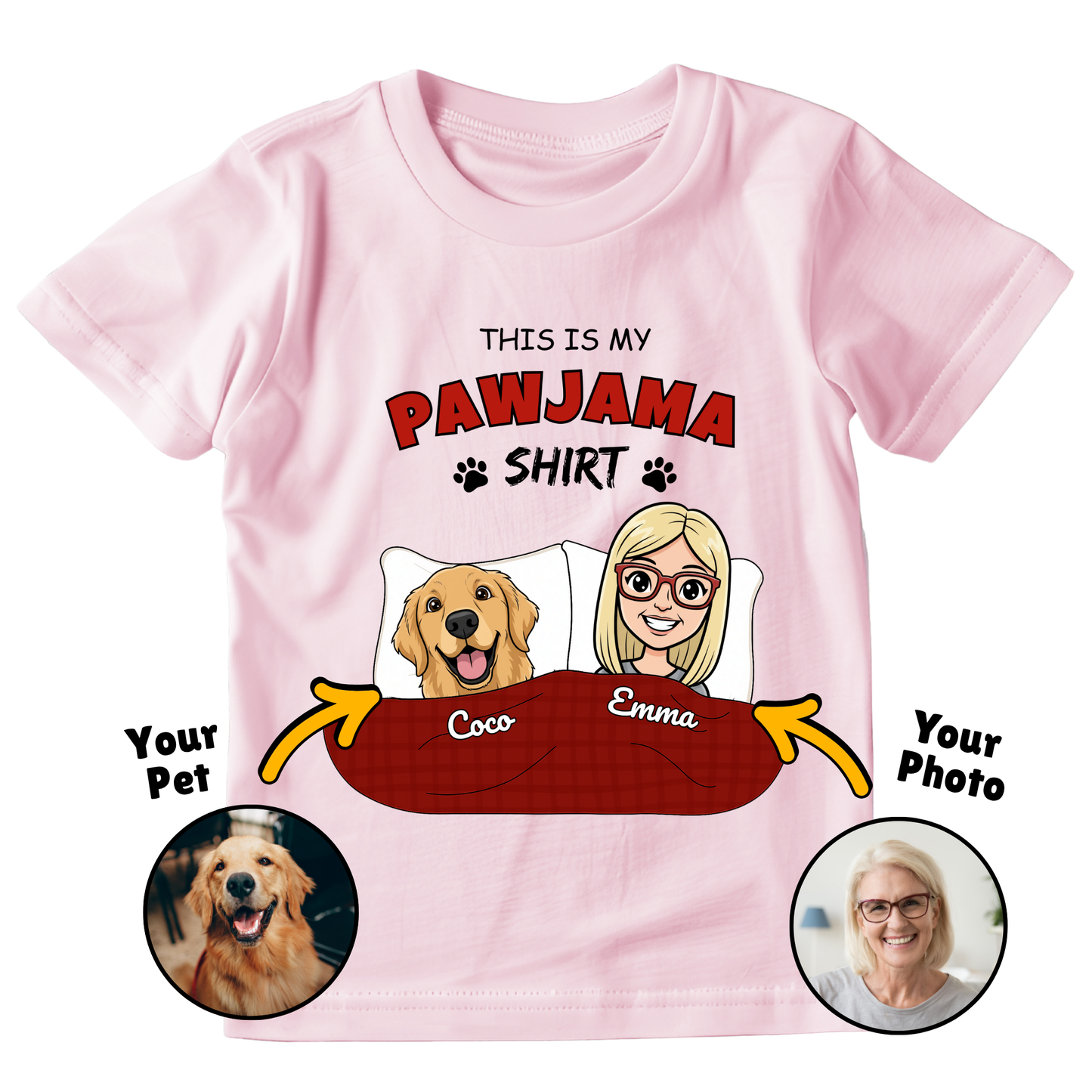 Custom Pawjama Tee - Unisex Tshirt