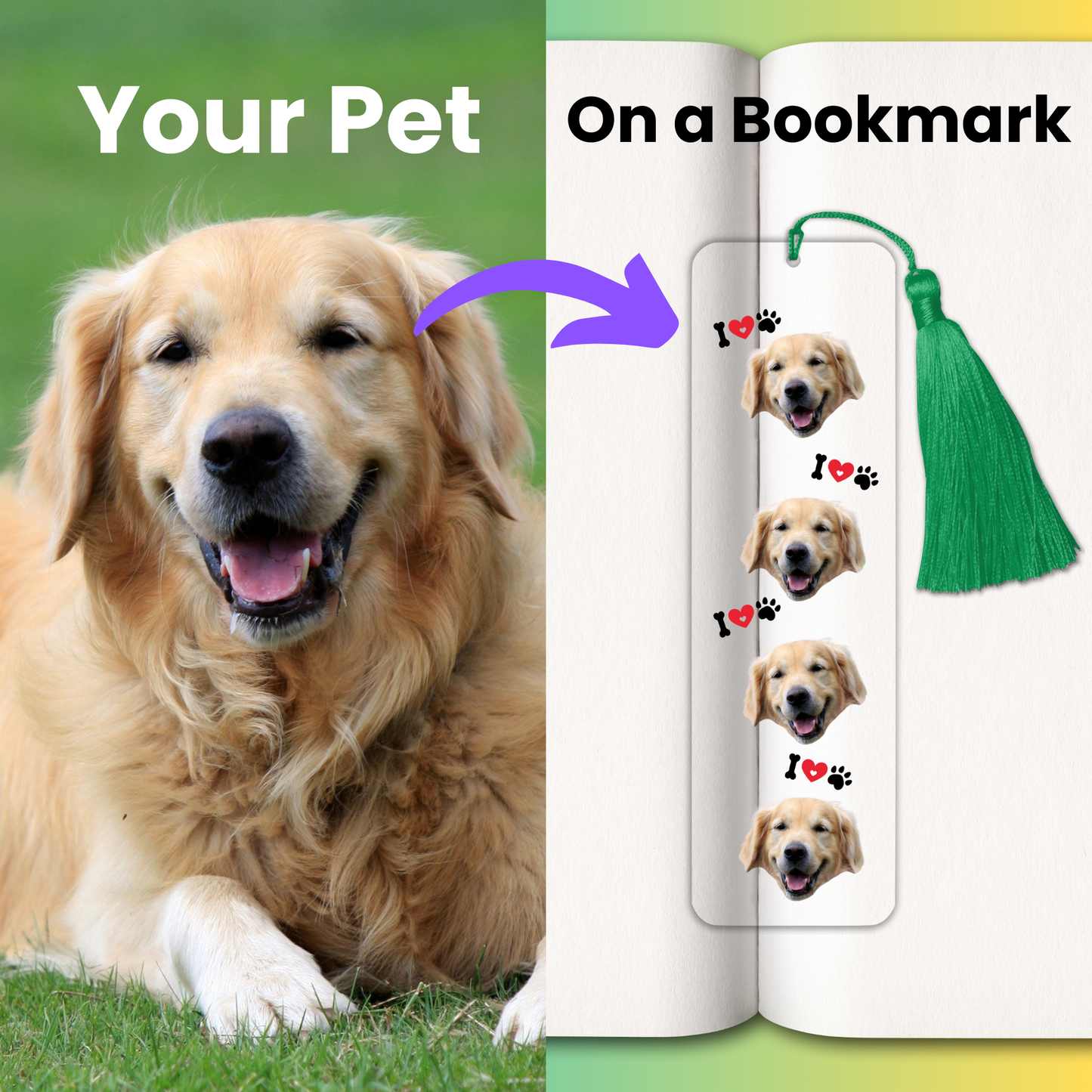 Your Pet’s Face on a Bookmark