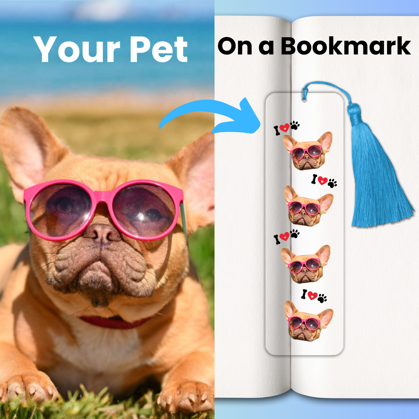 Your Pet’s Face on a Bookmark