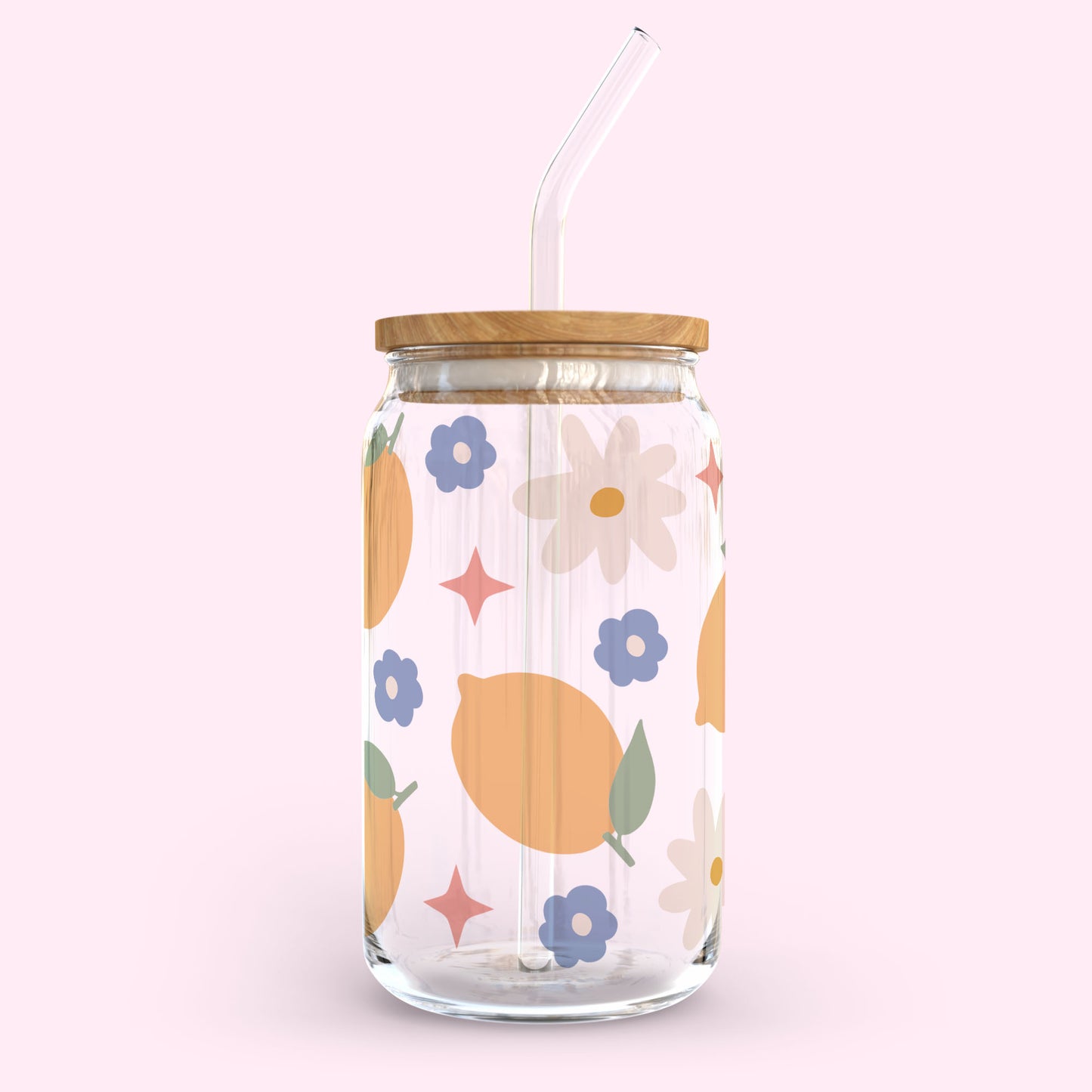 16oz Glass Tumbler - Lemon Lover