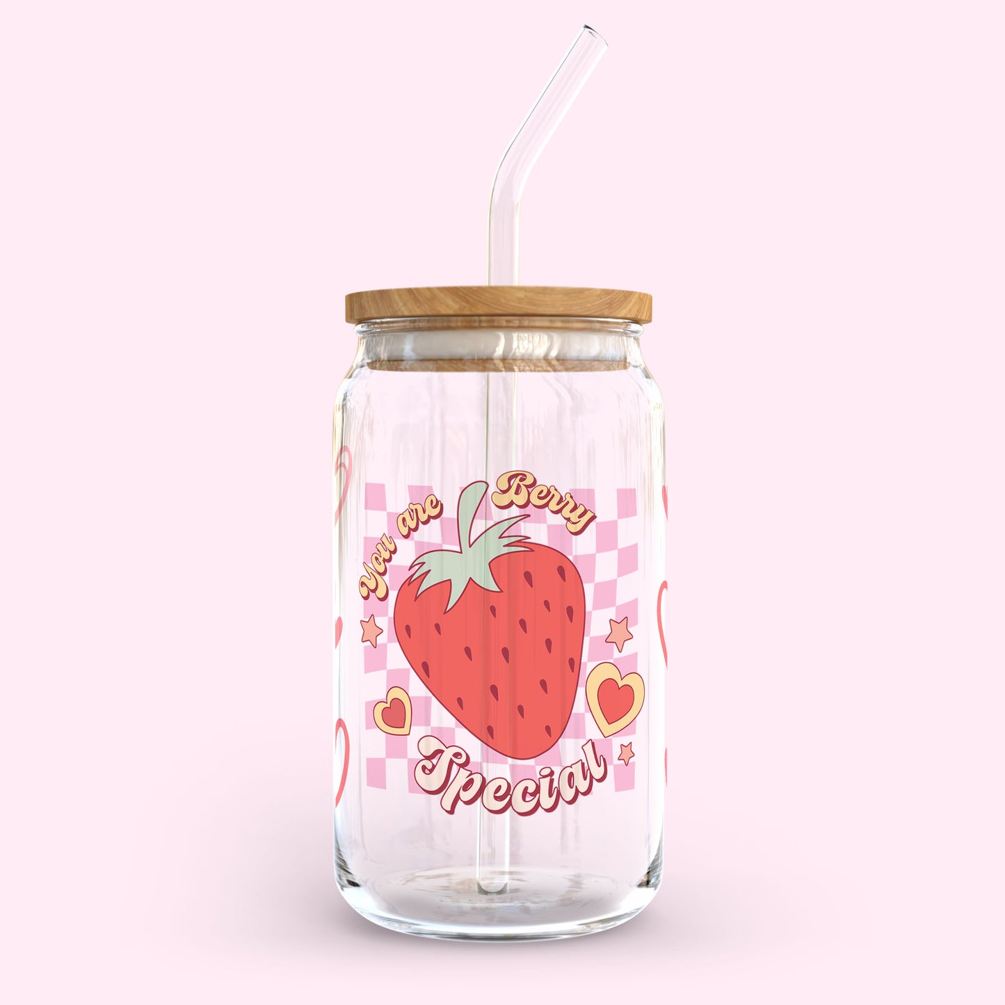16oz Glass Tumbler - You Are Berry Special