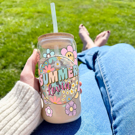 16oz Glass Tumbler - Summer Lovin