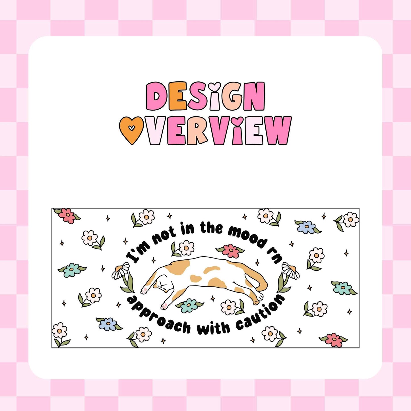 16oz Glass Tumbler - I'm not in the mood, approach with caution