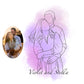 Personalised Line Art Photo Glass Tumbler