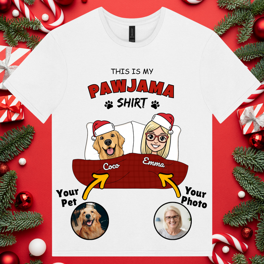 Custom Pawjama Tee - Unisex Tshirt (Christmas Edition)