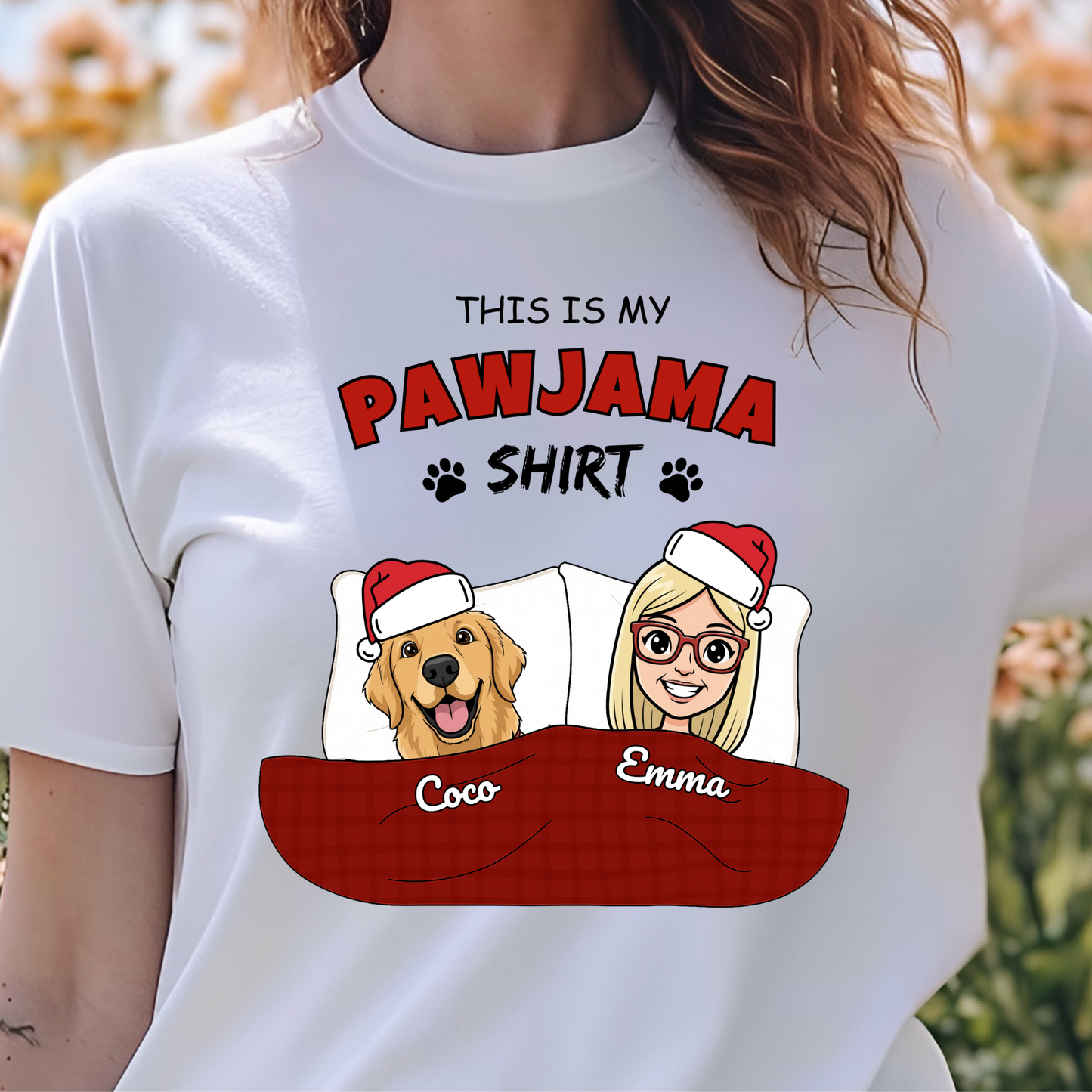 Custom Pawjama Tee - Unisex Tshirt (Christmas Edition)