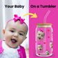 Your Face on a Glass Tumbler