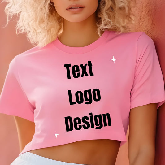 Custom Crop Tee - Unisex Tshirt
