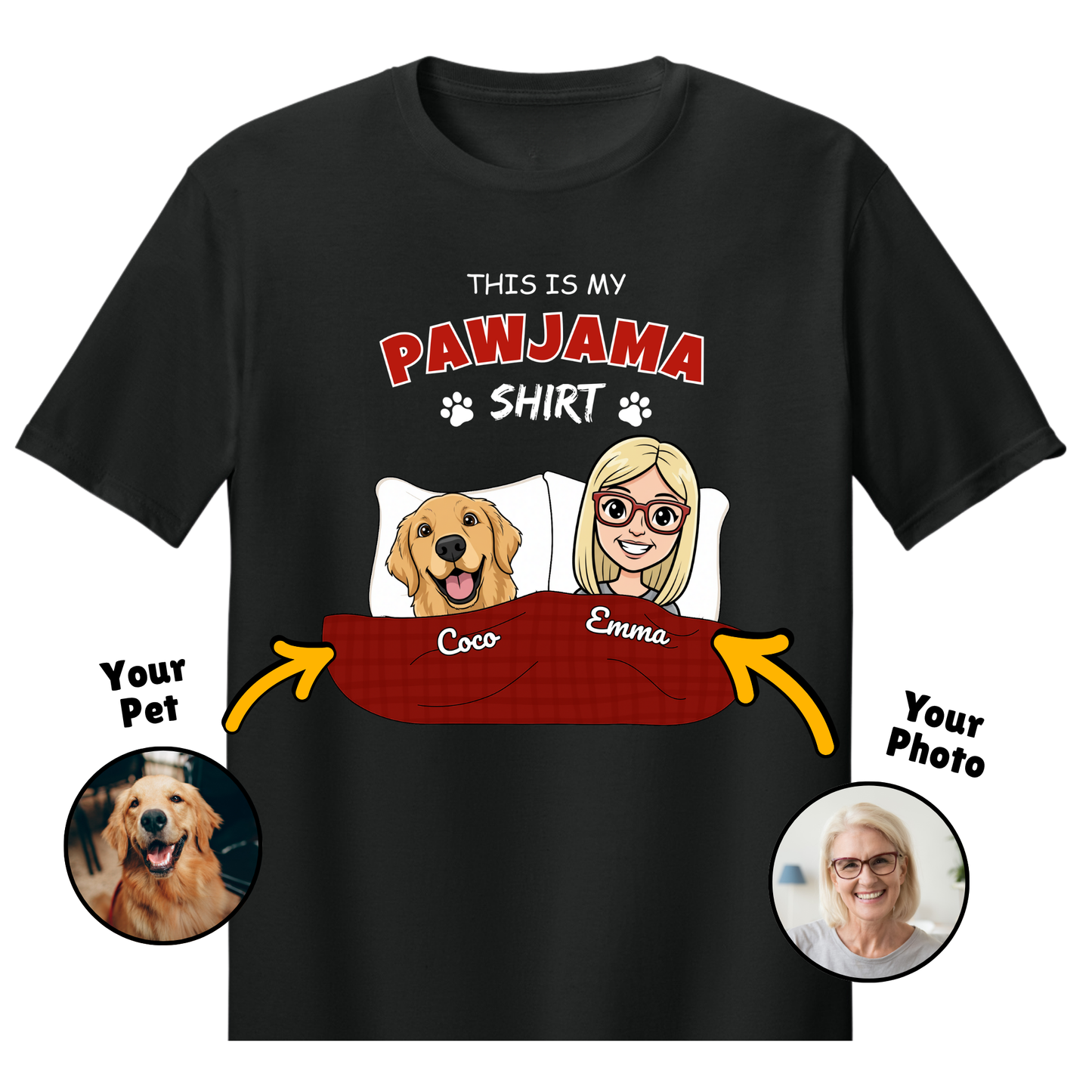 Custom Pawjama Tee - Unisex Tshirt