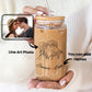 Personalised Line Art Photo Glass Tumbler
