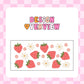 16oz Glass Tumbler - Strawberry