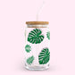 16oz Glass Tumbler - Tropical Leaves