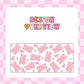 16oz Glass Tumbler - Pink Jelly Bear