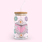 16oz Glass Tumbler - Ghost Hand Book Lover